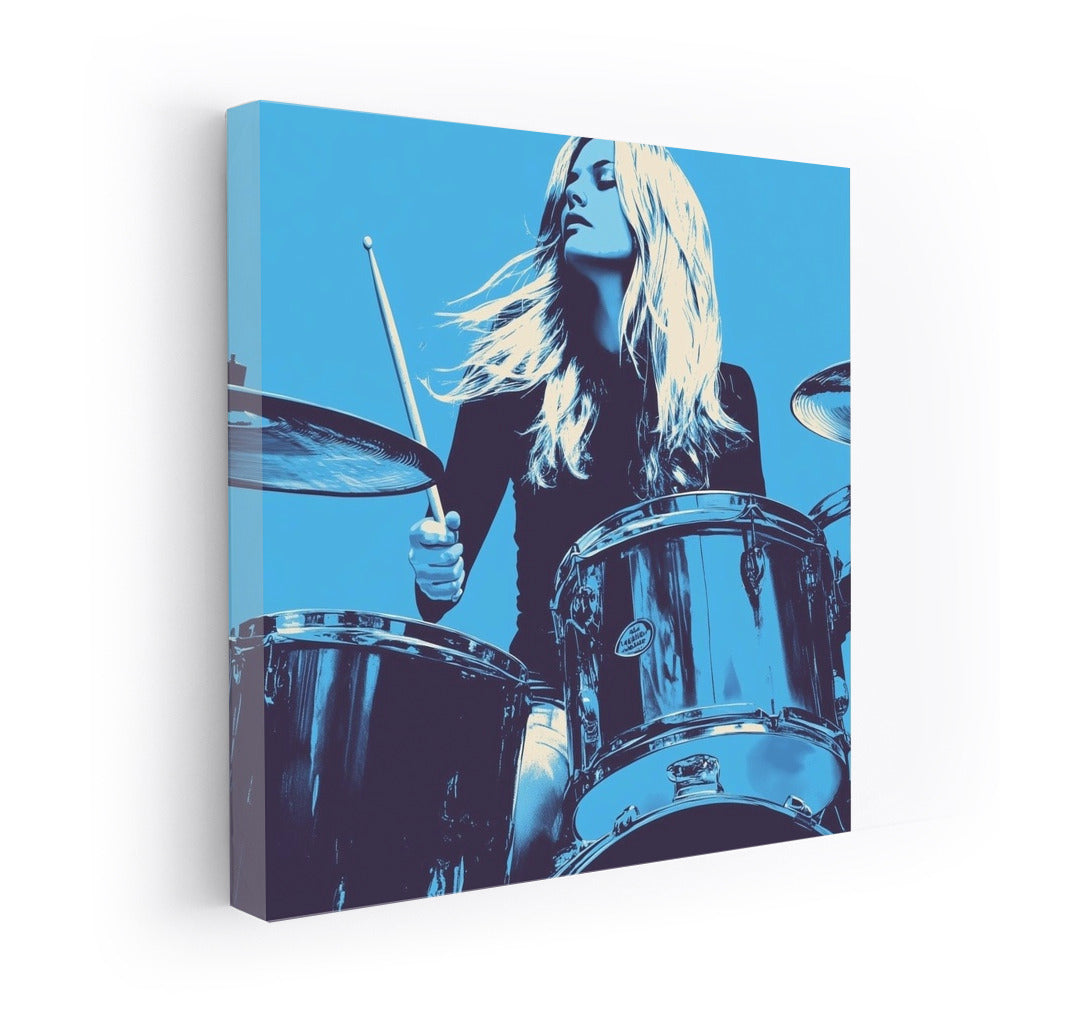 Rhythm in Silhouette: The Energy of the Drummer