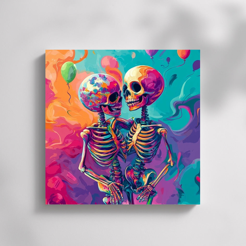 Dance of the Bones in the Rainbow Cloud