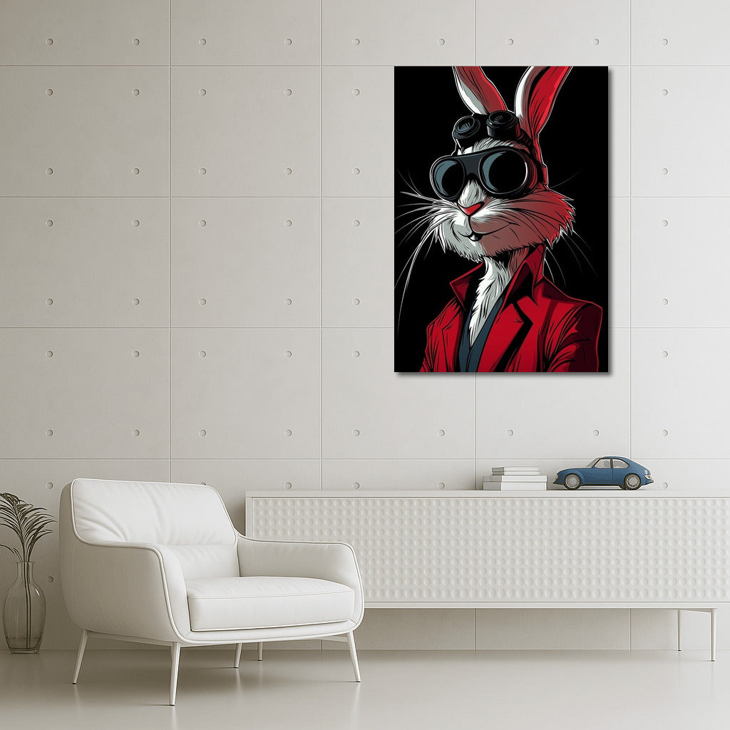Elegant Gentleman in Scarlet