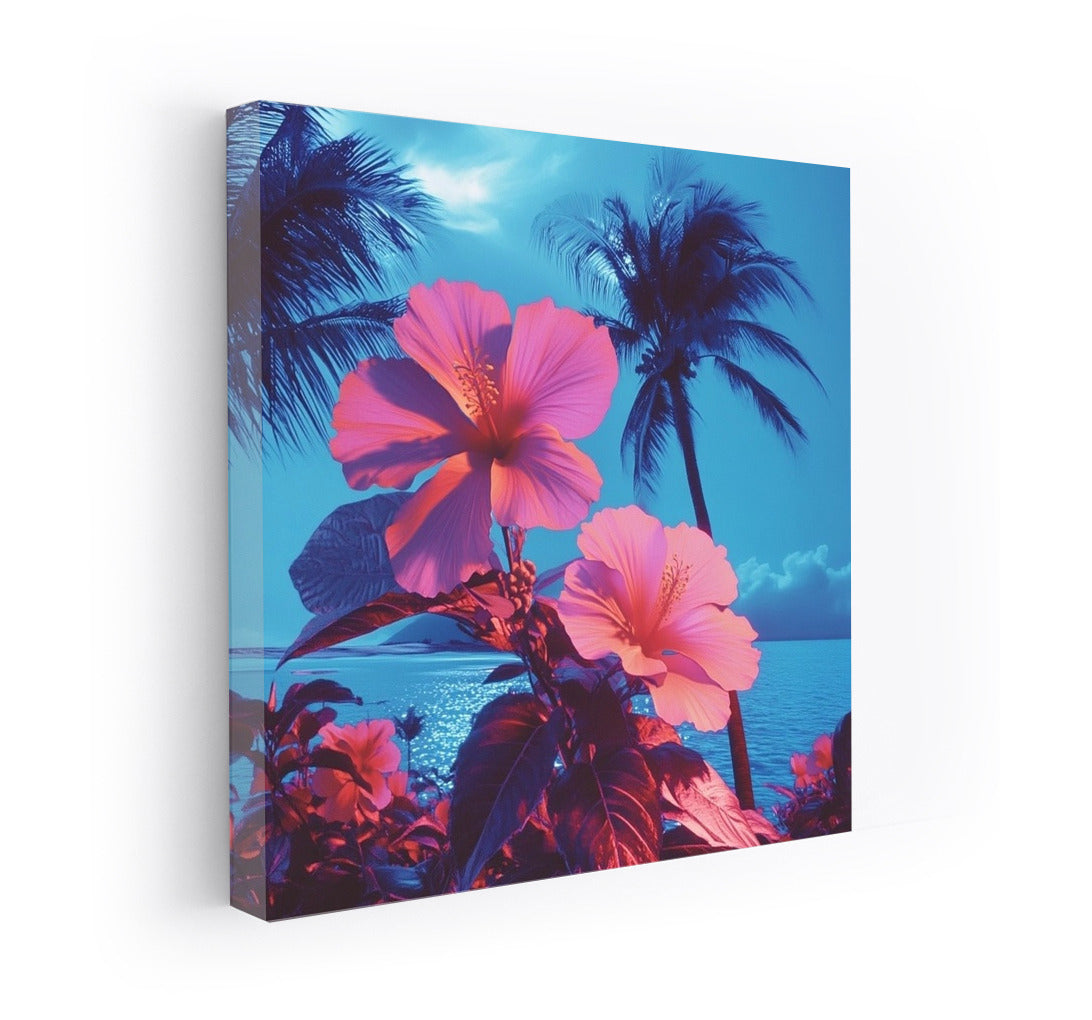 Sunset in the Embrace of Hibiscus