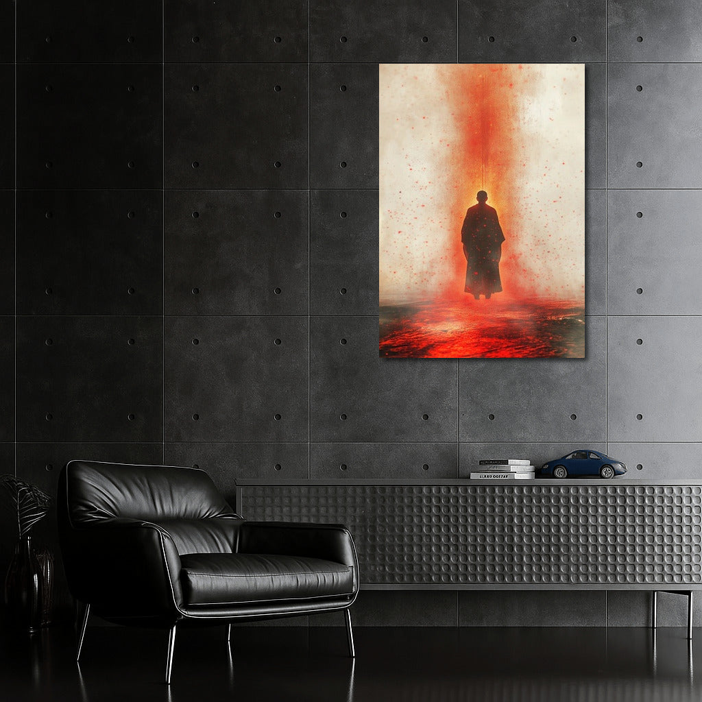 Silhouette in the Flame of Mist