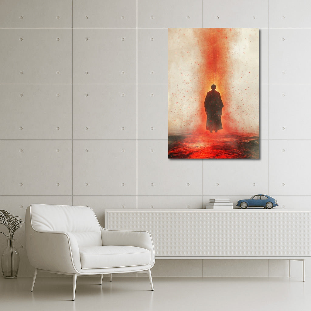 Silhouette in the Flame of Mist