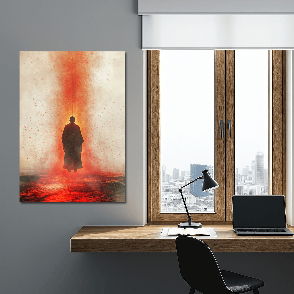 Silhouette in the Flame of Mist
