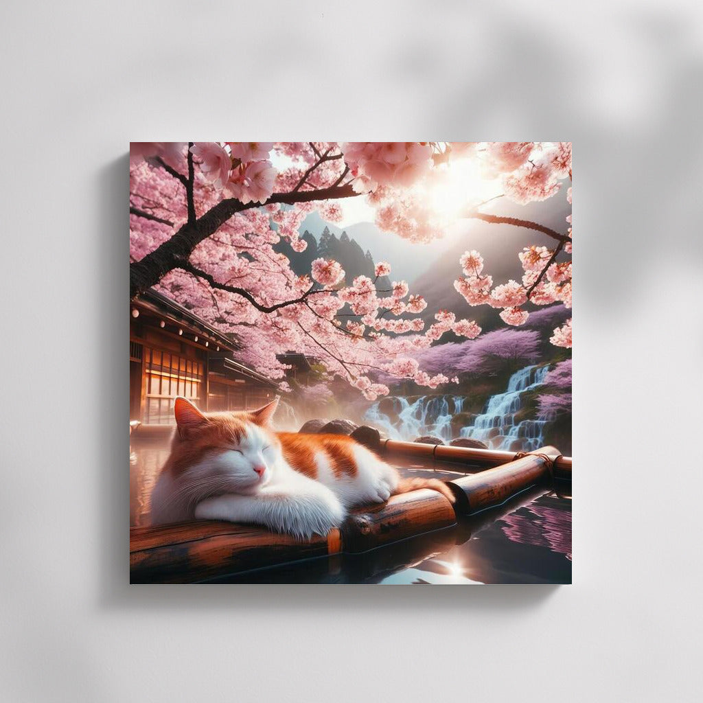 Sakura Zen: Cat in the Hot Springs
