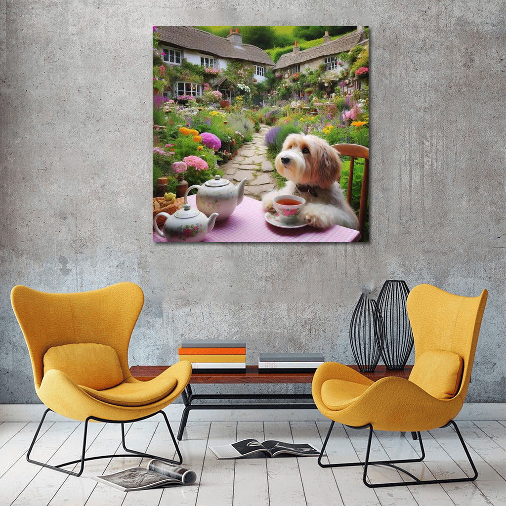 Tea Cozy: Fluffy Friend in the Flower Garden