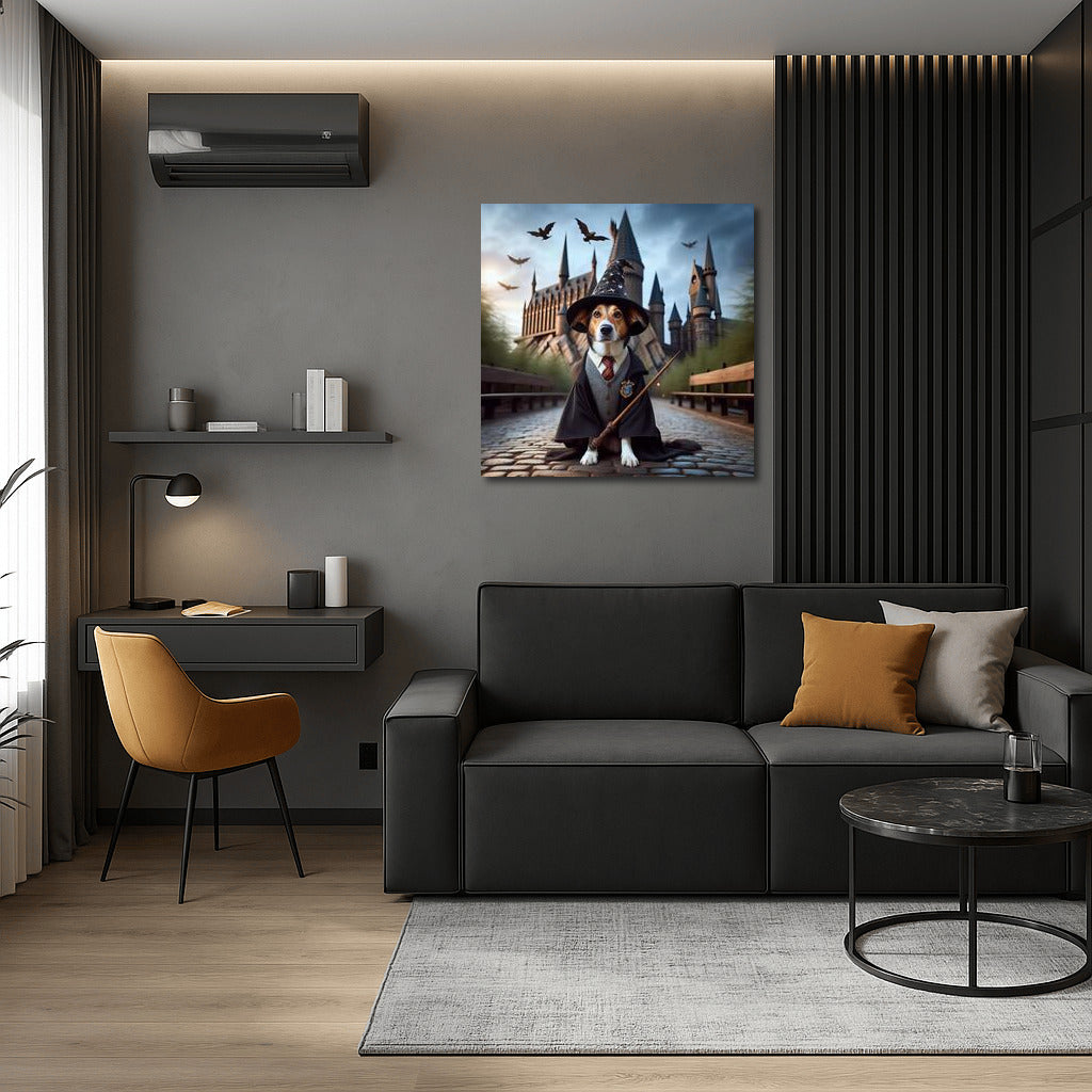Magic Dog at the Dream Castle: Wall Decor for Dreamers