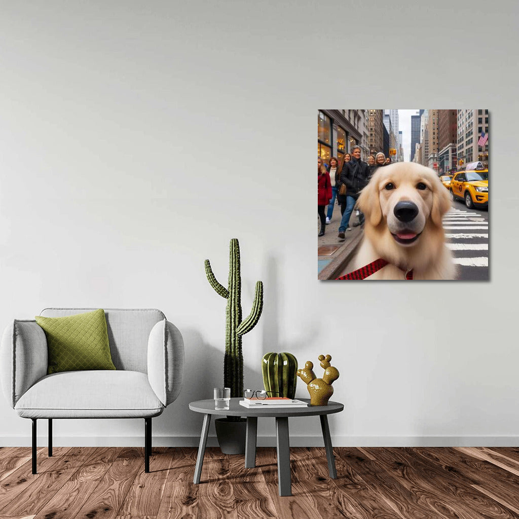 Urban Adventures: Adorable Dog on the Street