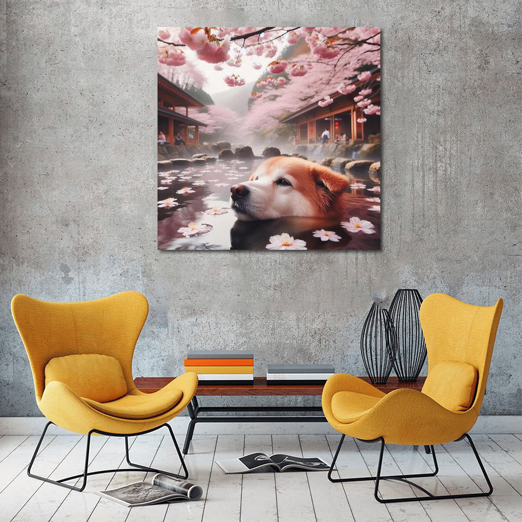Dog in a Blooming Garden: Comfort and Inspiration in Every Petal