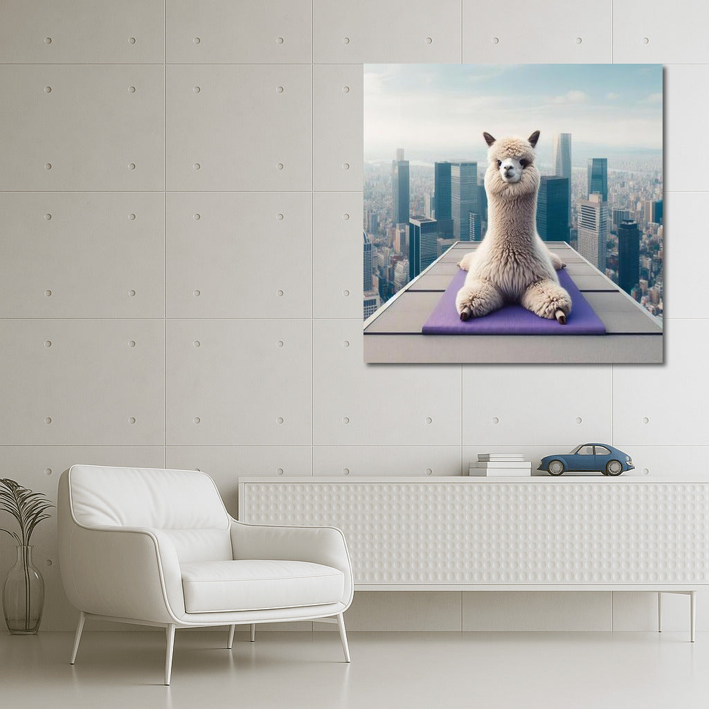 Lama Yogi in the City: Inspiration and Smile for Your Walls