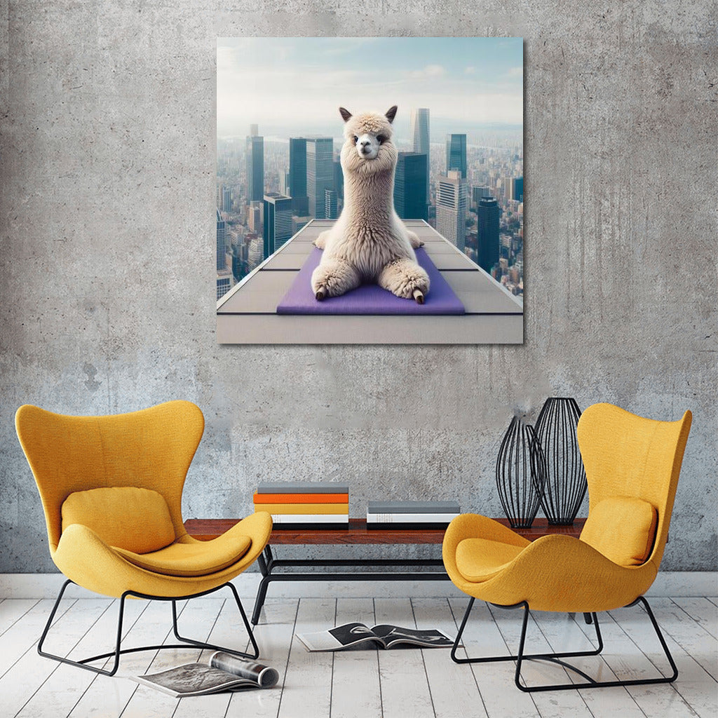 Lama Yogi in the City: Inspiration and Smile for Your Walls