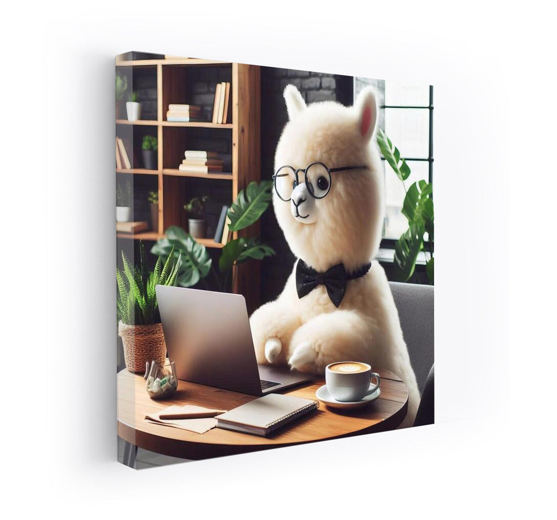 Lamp-stylist at the laptop: Comfort and humor in the interior