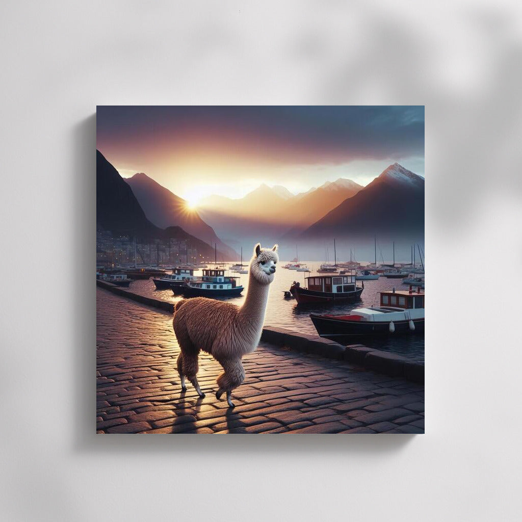 Sunset Lama: Magic of Mountain Landscape