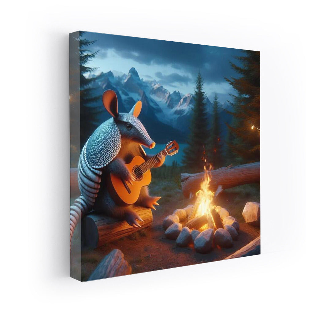 Guitarist-Battleship at the Campfire in the Mountains: Comfort and Magic