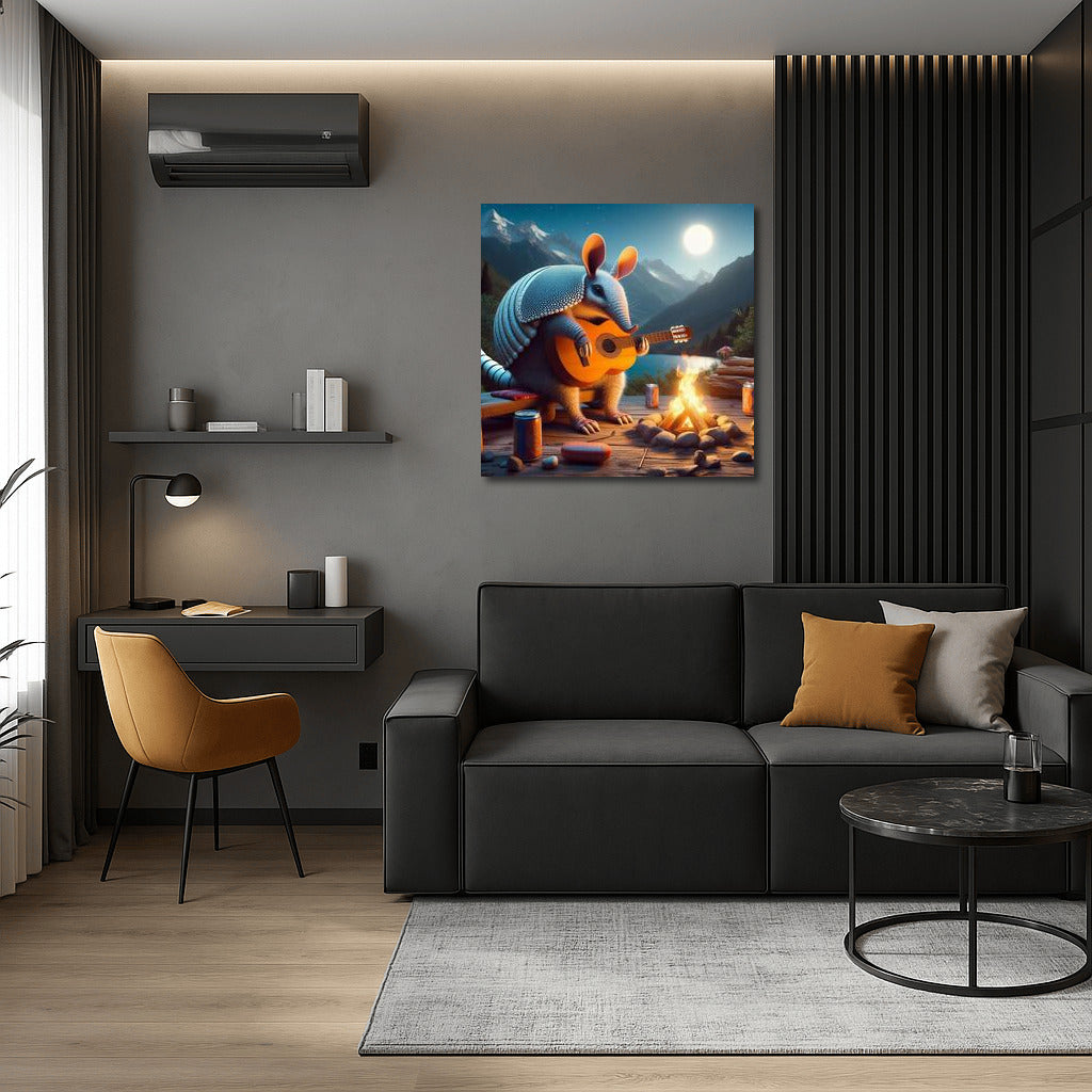Armadillo Serenade by the Campfire in the Mountains: A Magical Atmosphere for Comfort and Inspiration