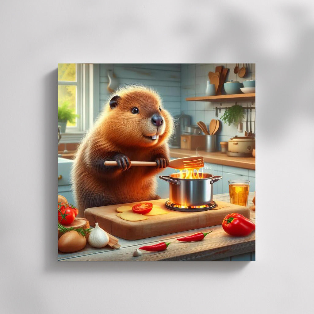 Beaver's Culinary Masterpiece: Fun Kitchen Decor