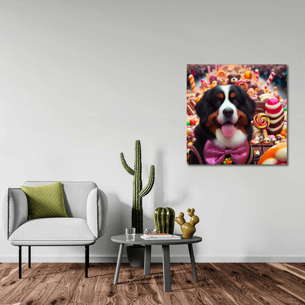 Bernese Mountain Dog in Chocolate Candyland: Dream Parade