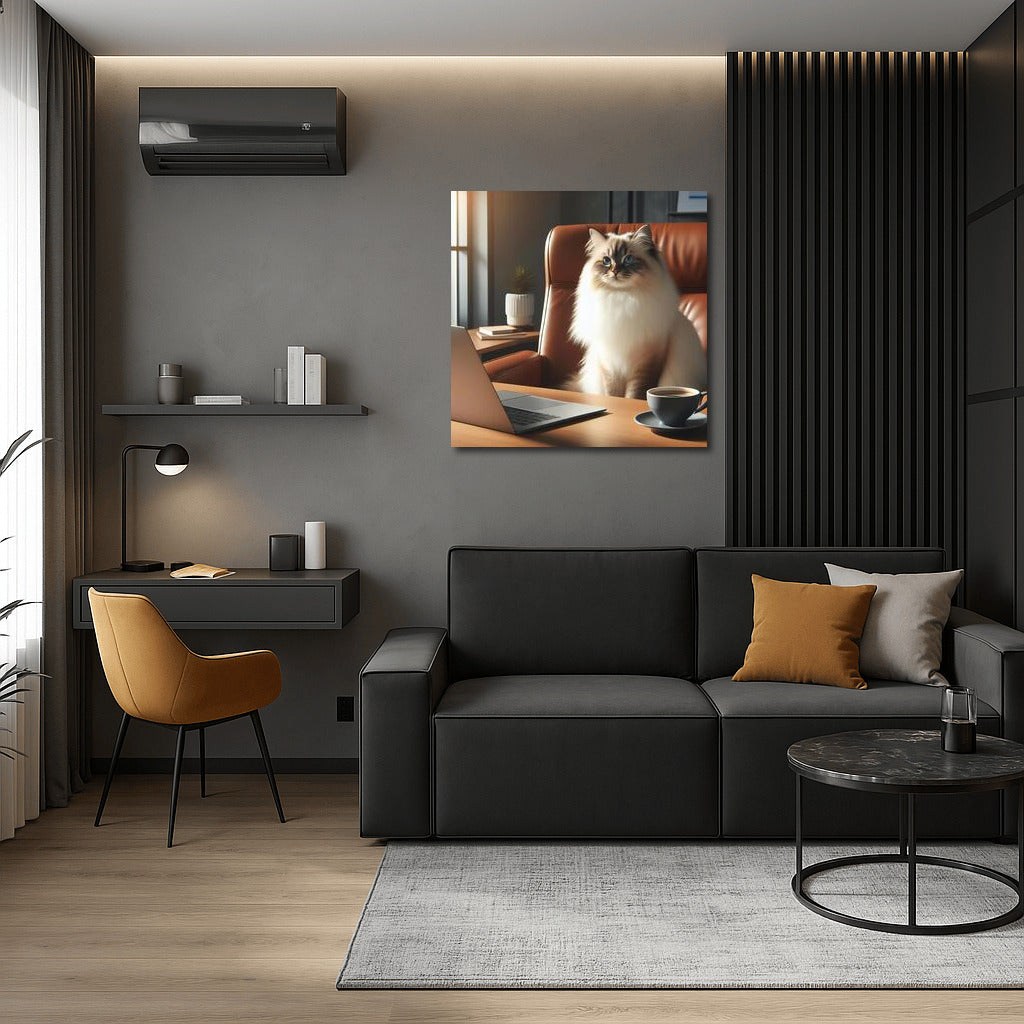 Burmese Cat in the Office: Inspiration for a Stylish Interior