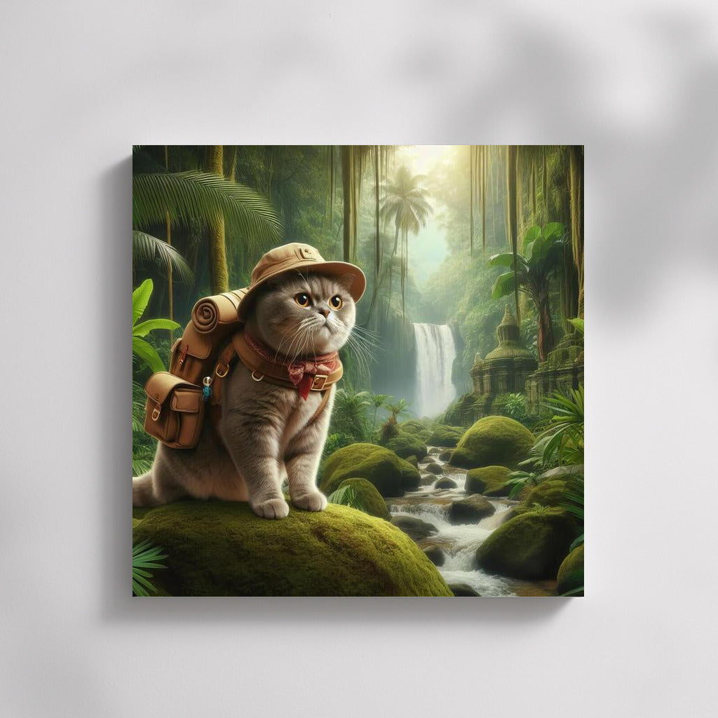 British Shorthair Jungle Explorer: An Exotic Adventure