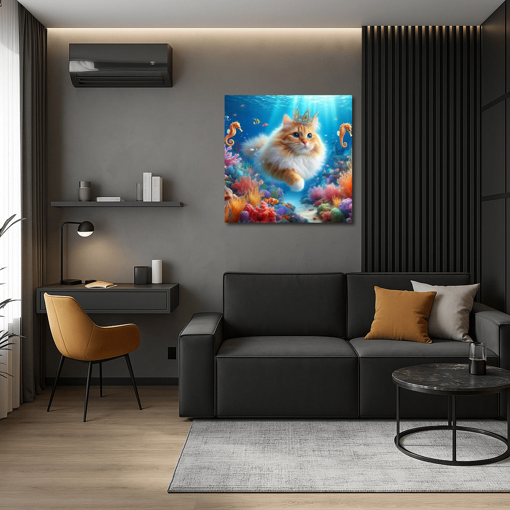 Cat in the Underwater Kingdom: Magic and Dreams