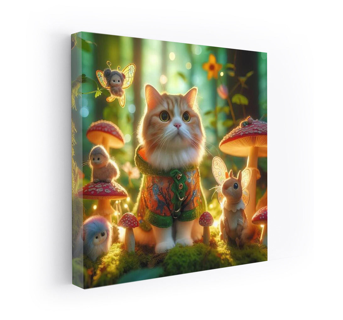Magic Cat in the Fairytale Forest: Magic and Mushrooms