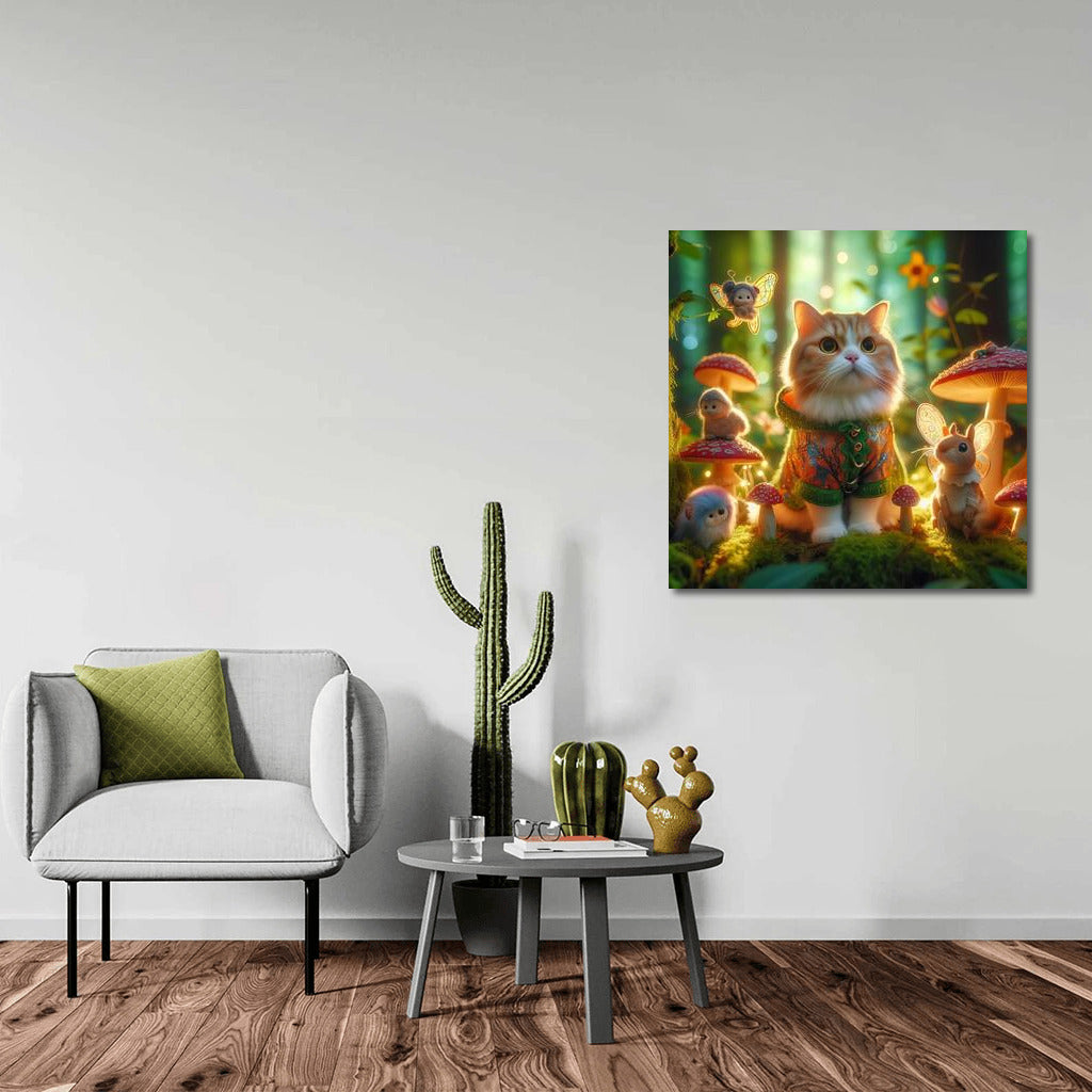 Magic Cat in the Fairytale Forest: Magic and Mushrooms