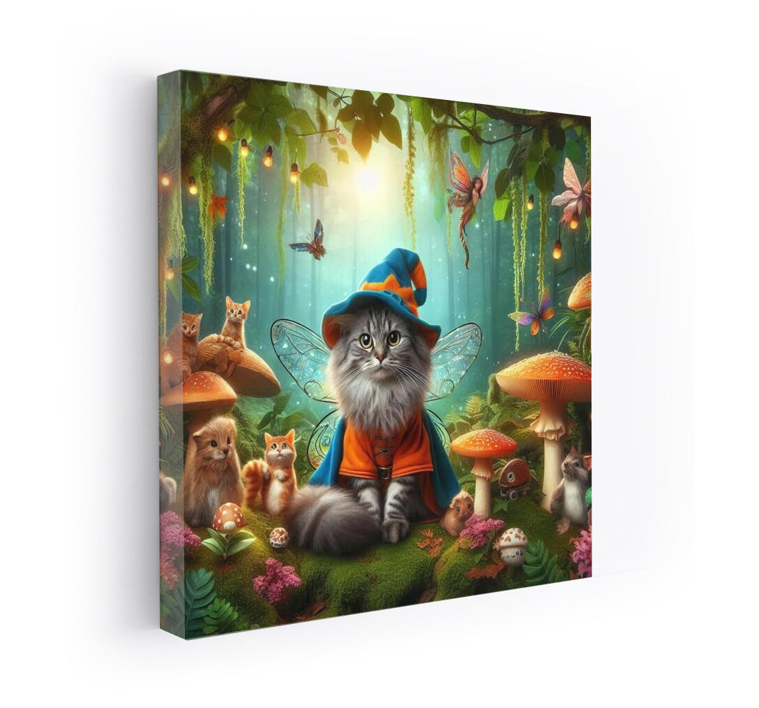 Magic Cat in the Fairytale Forest: Magic and Mushrooms
