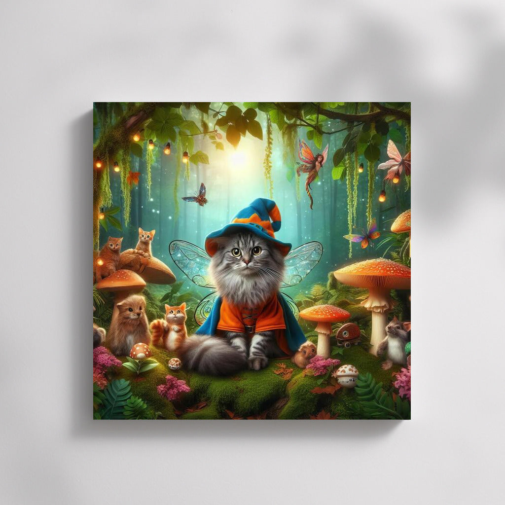 Magic Cat in the Fairytale Forest: Magic and Mushrooms