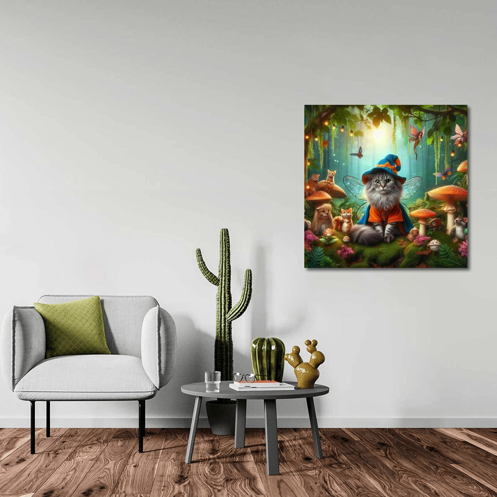 Magic Cat in the Fairytale Forest: Magic and Mushrooms