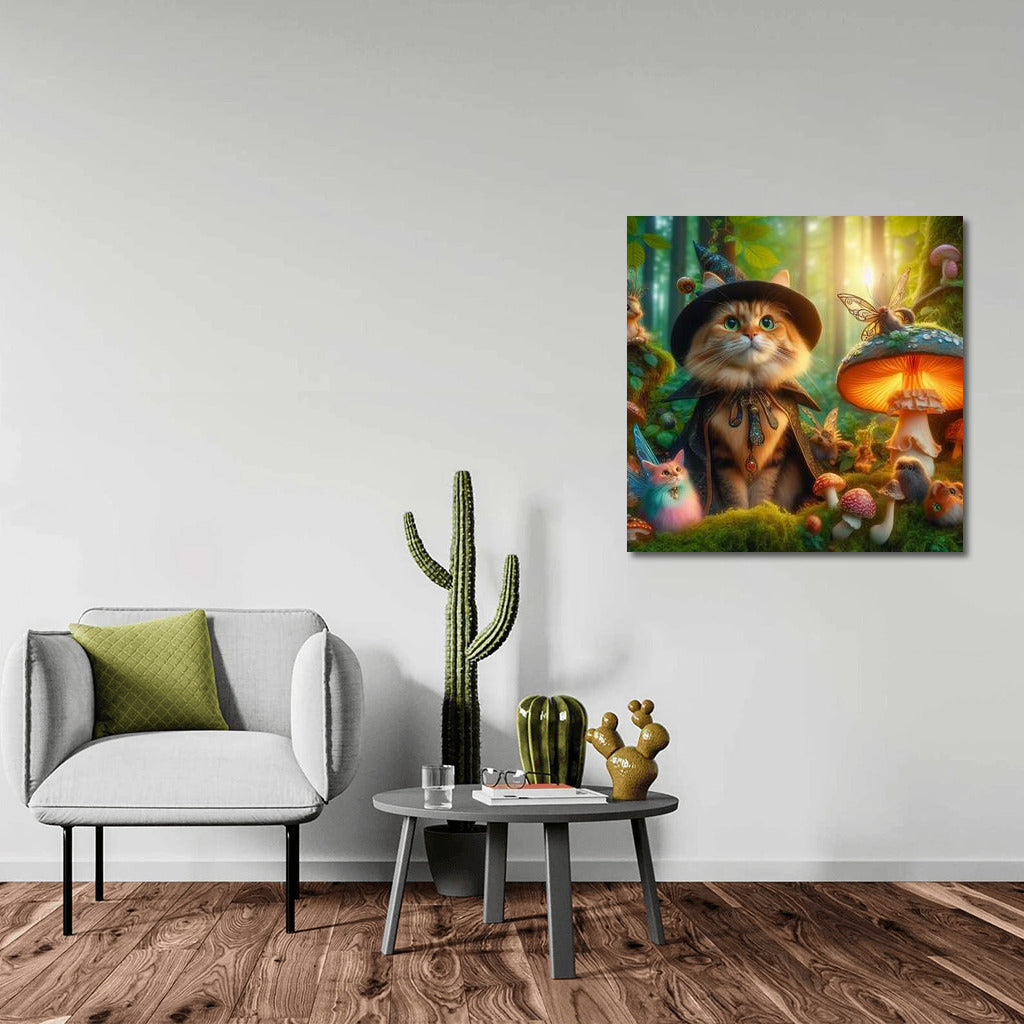 Magic Cat in the Fairytale Forest: Magic, Mushrooms and Fantastic Creatures