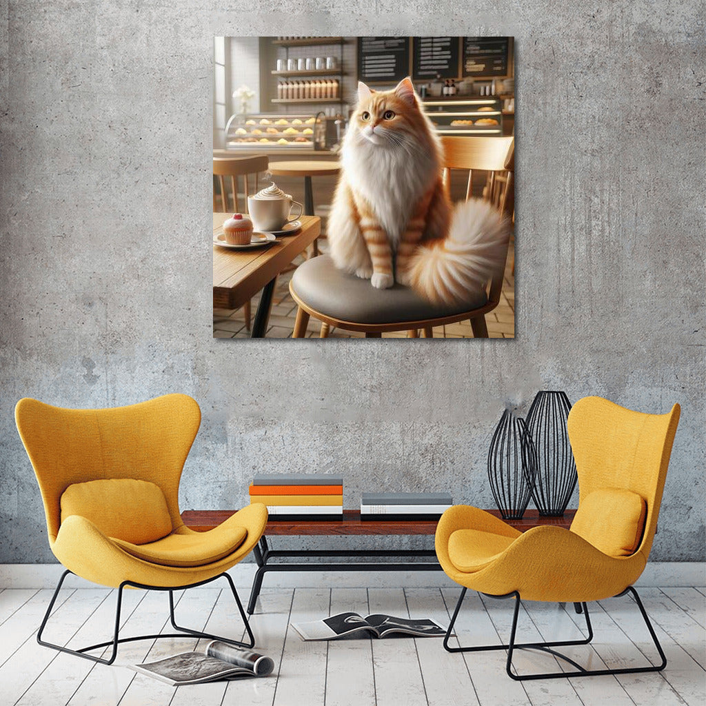 Coffee Cat: Fluffy Gourmet in a Cozy Coffee Shop