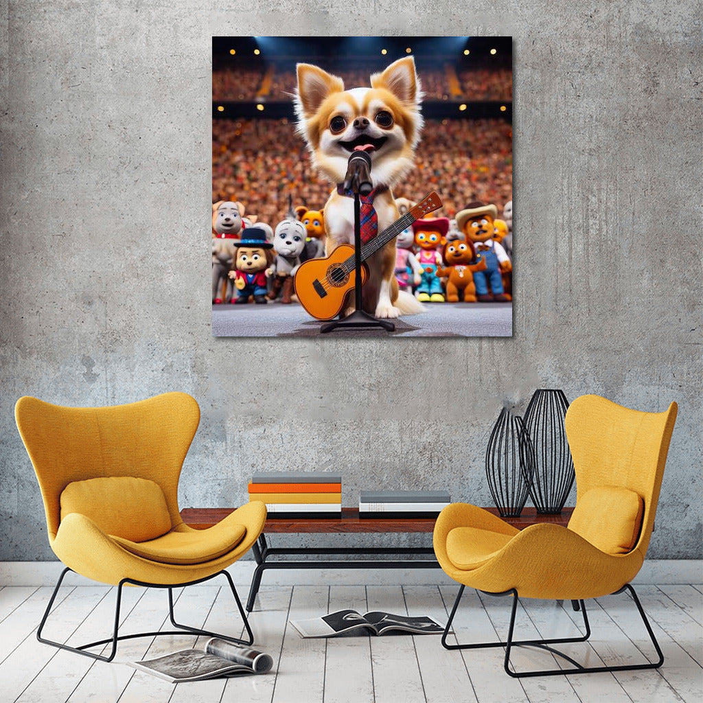 Chihuahua on Stage: Concert for the Plush Army