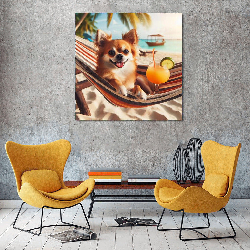 Chihuahua in a Hammock: Summer Cocktail on the Beach