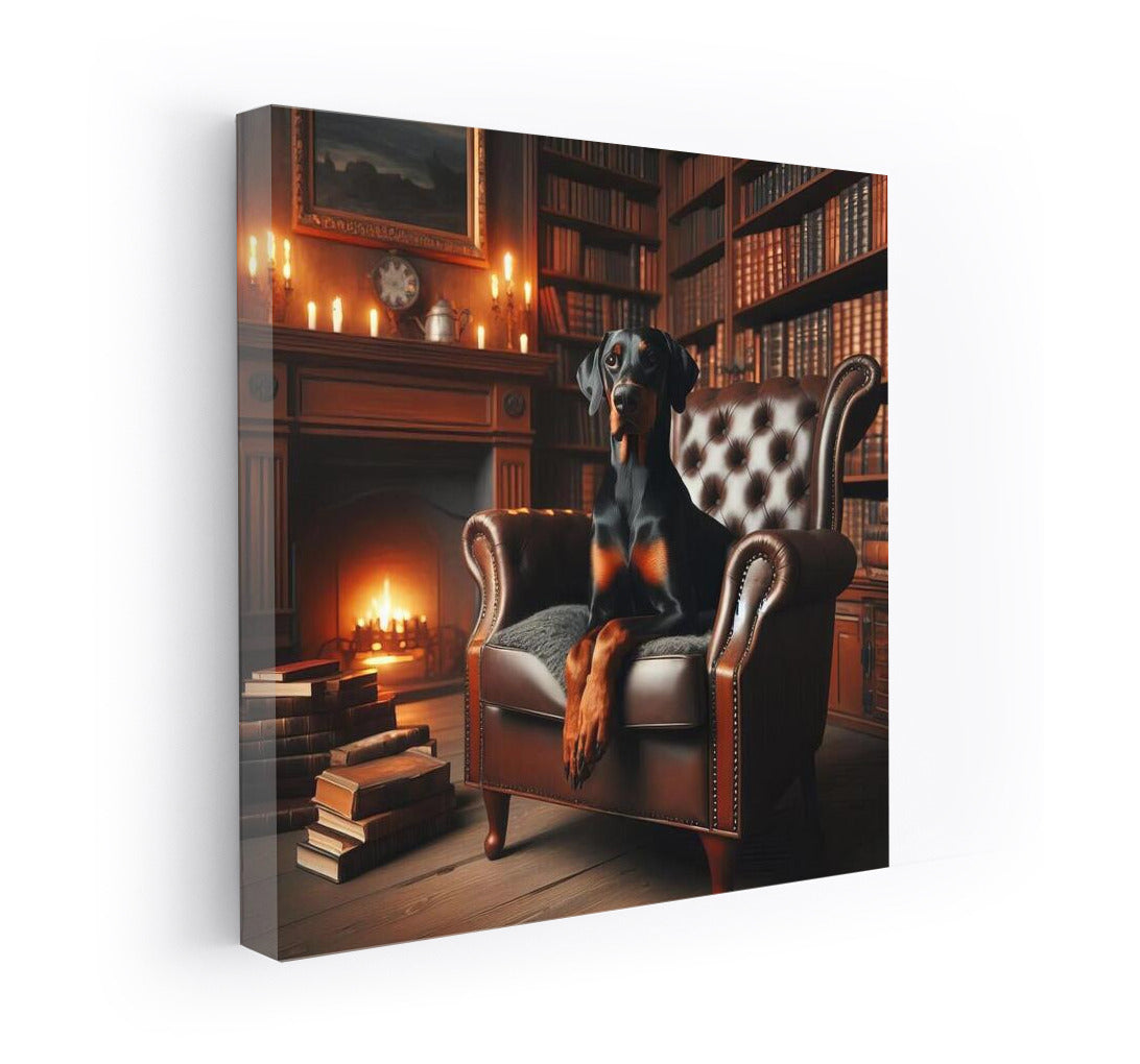 Doberman in the Library: Aristocracy and Comfort for Your Interior