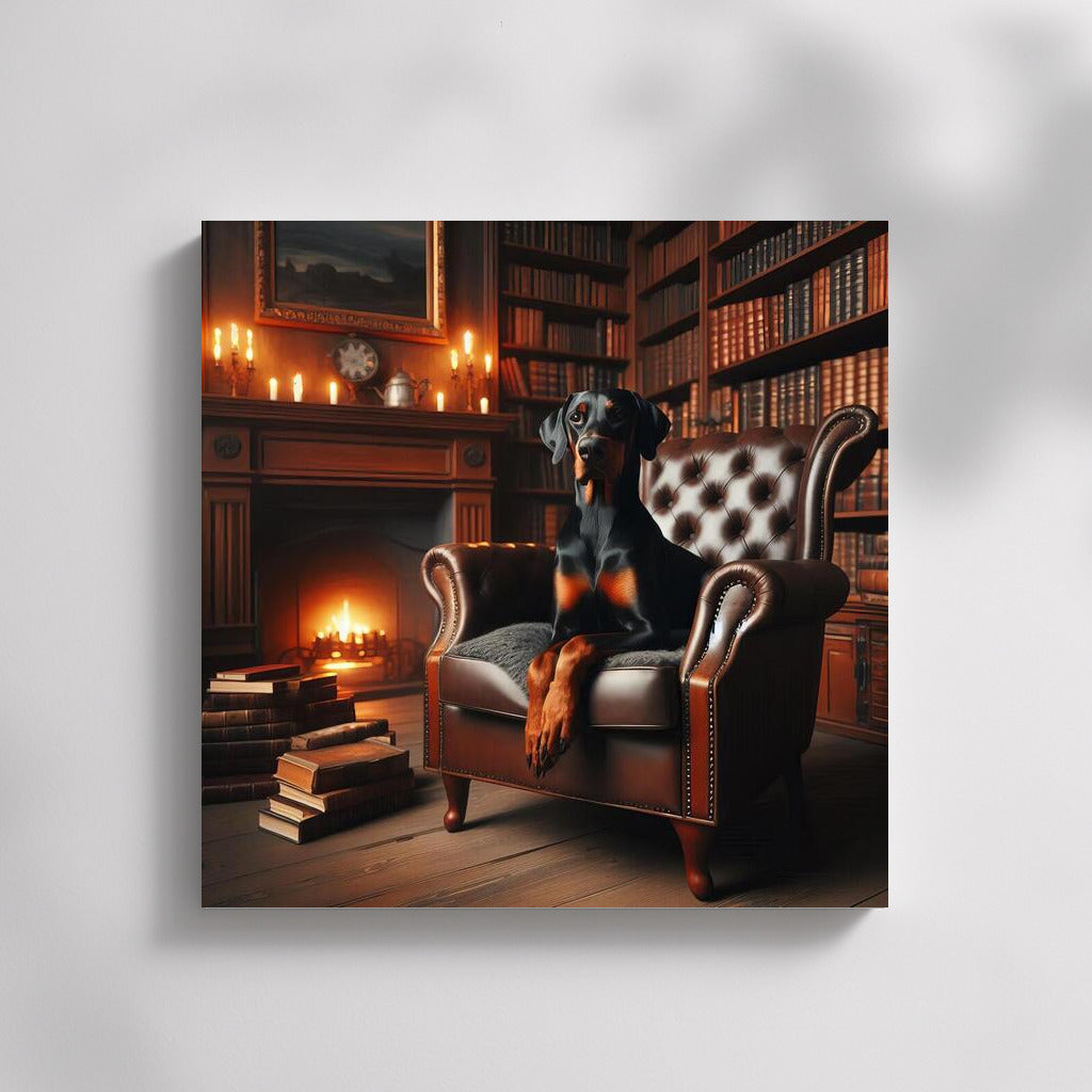 Doberman in the Library: Aristocracy and Comfort for Your Interior