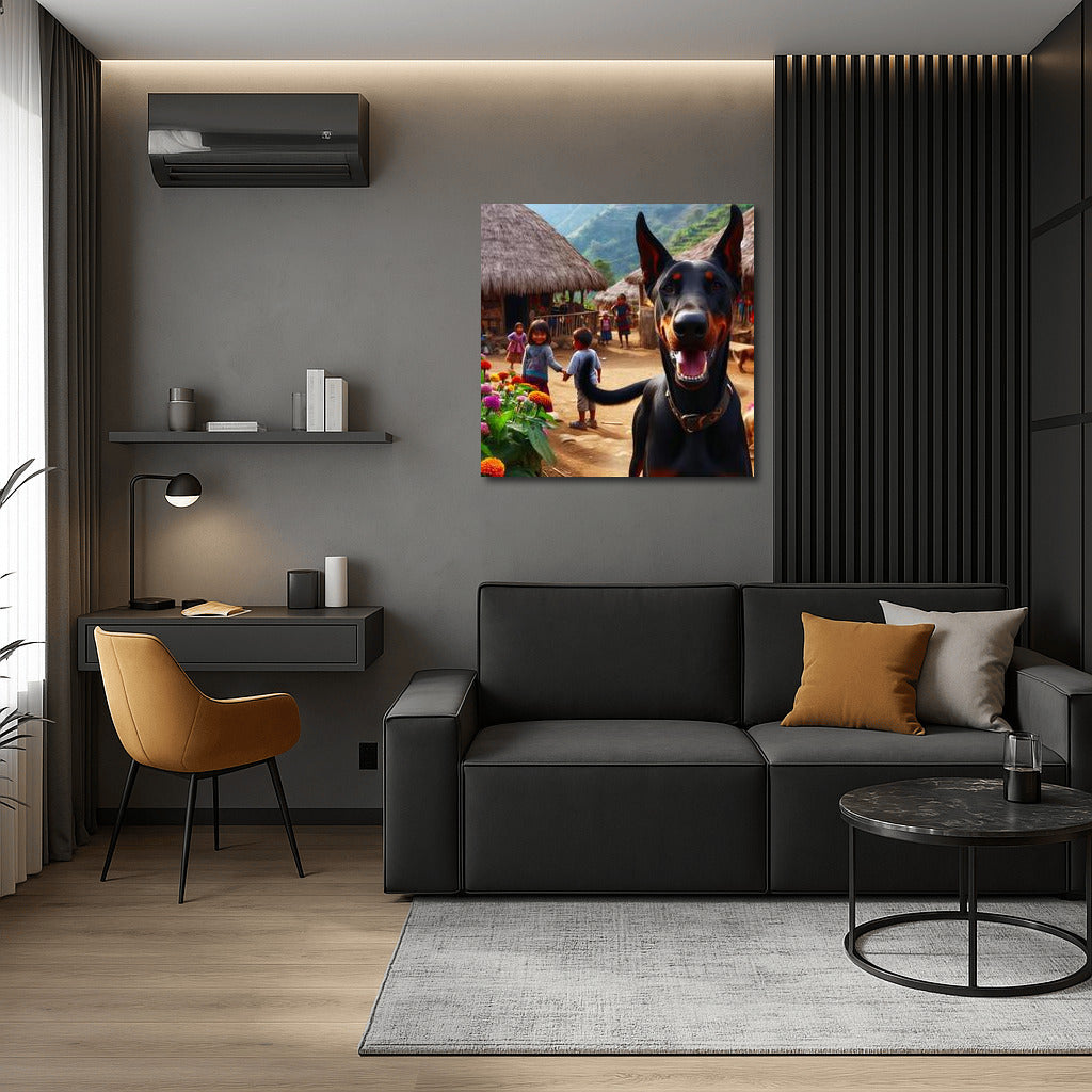 Doberman in the Village: Bright Moments of Rural Life