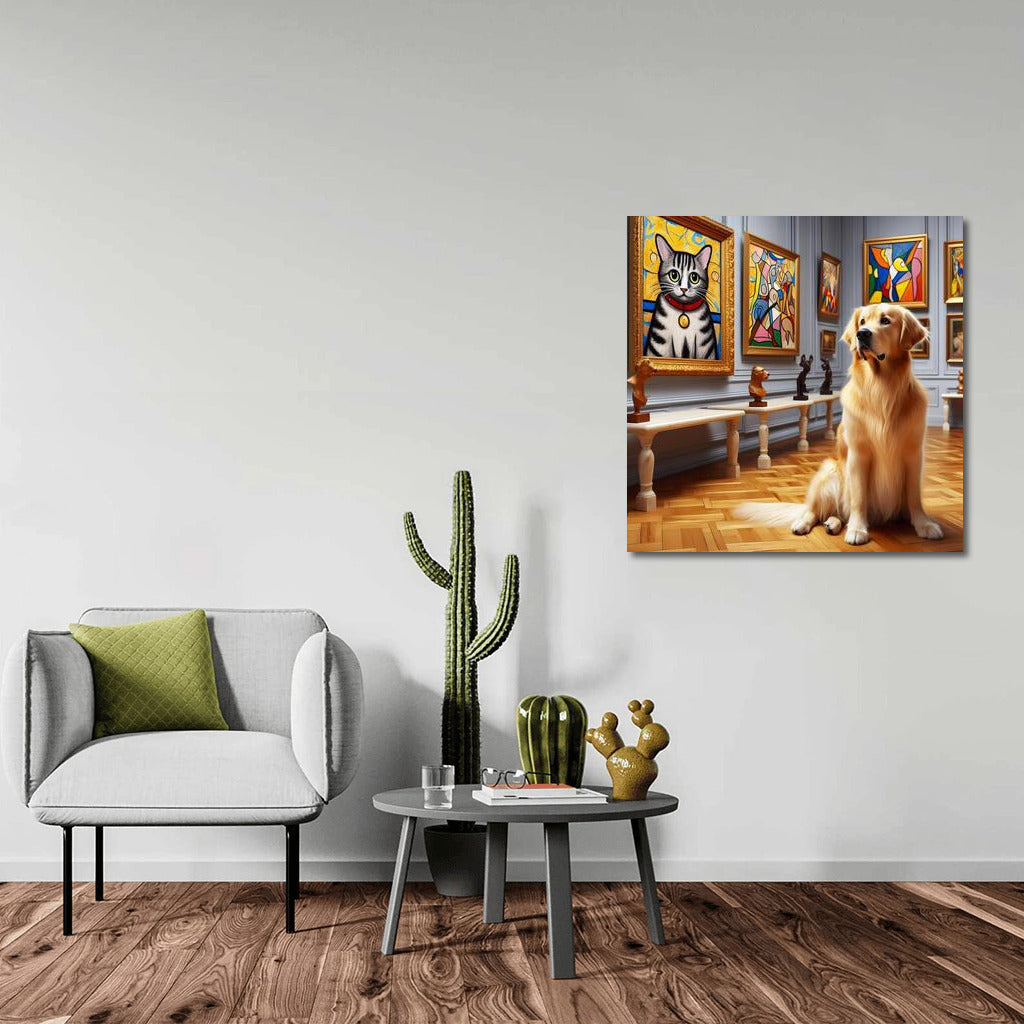 Gallery Gourmet: Dog in the World of Bright Canvases
