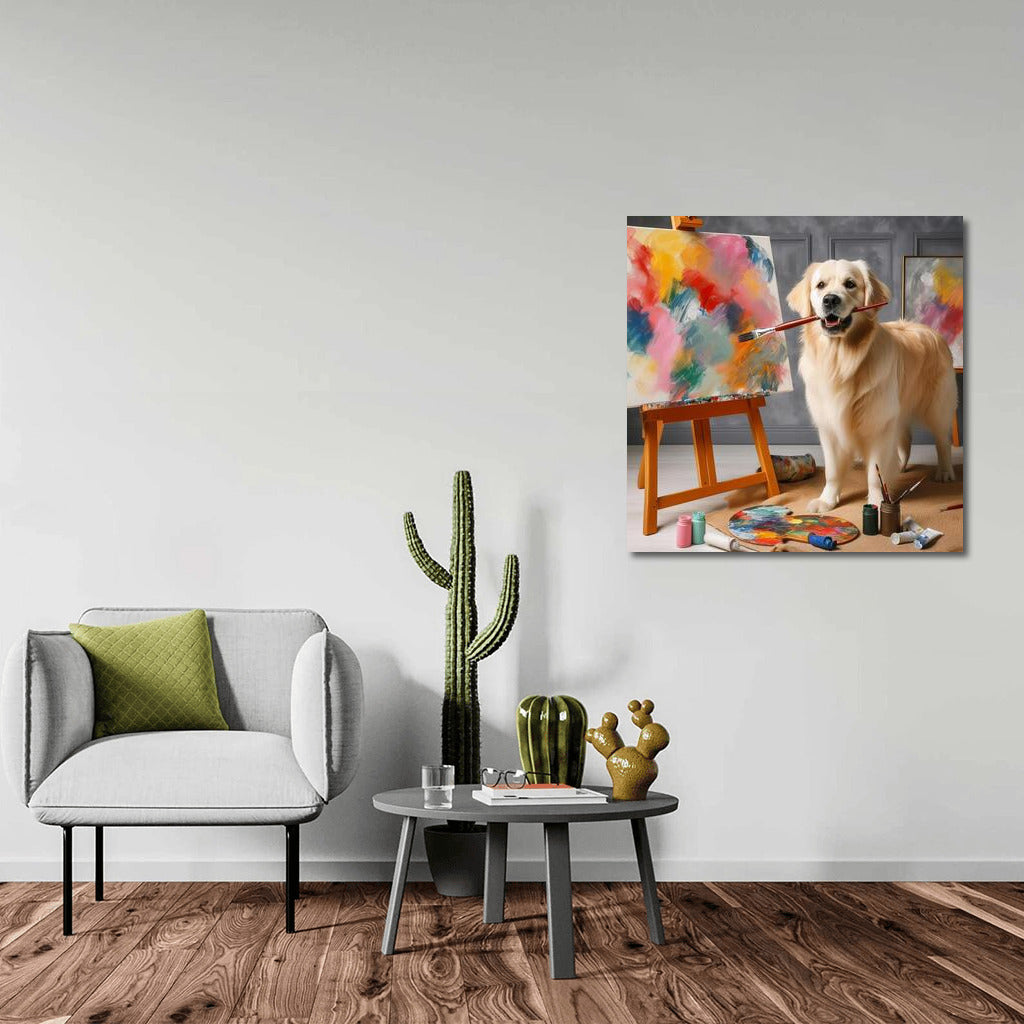 Creative Dog: Abstraction in Bright Colors