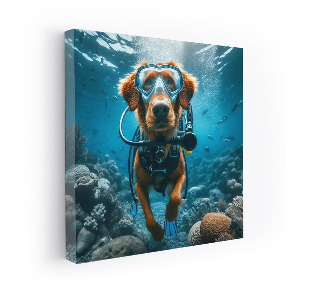 Diving Dog: Underwater Journey into the Depths of the Ocean
