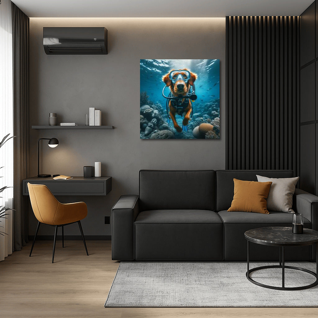 Diving Dog: Underwater Journey into the Depths of the Ocean