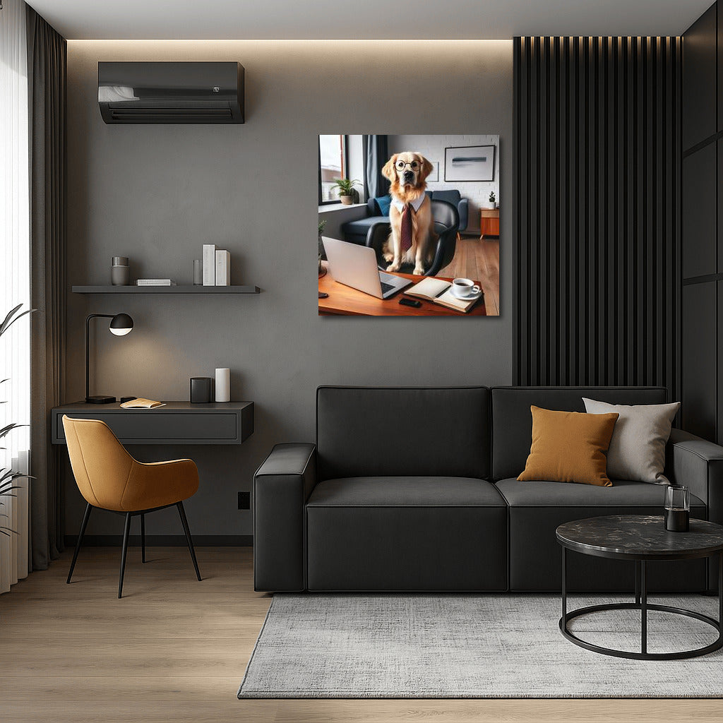Office Gentleman: Smart Dog in the Workplace