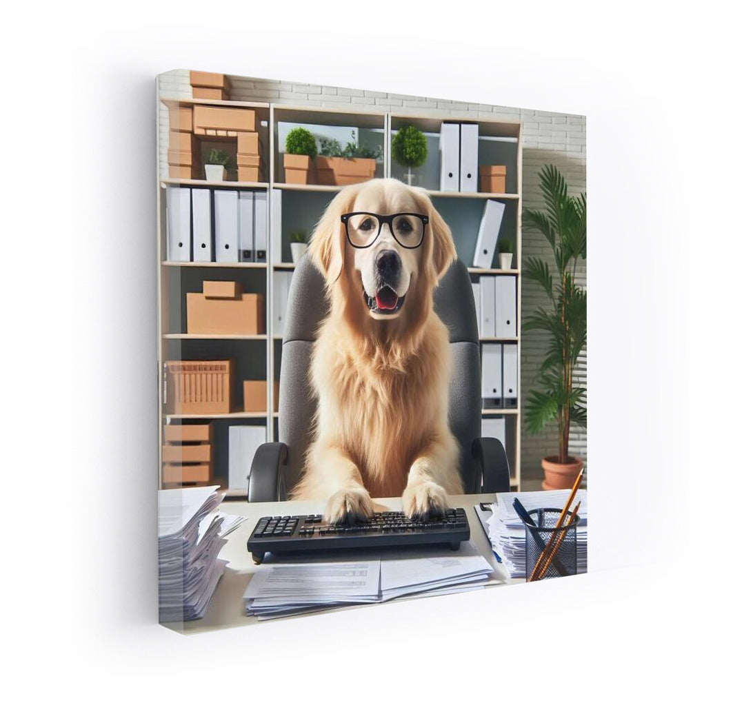 Office Dog: A Workday at the Computer