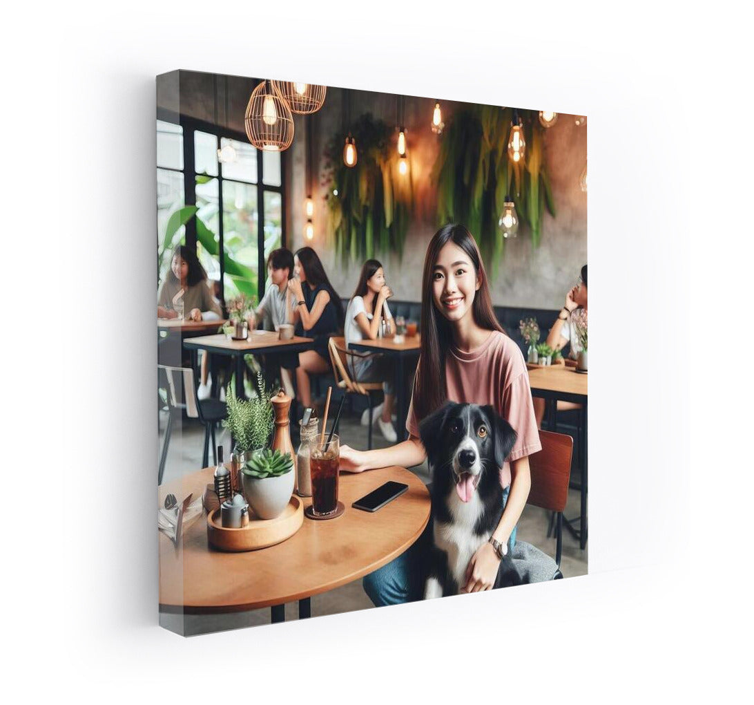 Positive Pet in Modern Cafe: Dog Modern Cafe 4