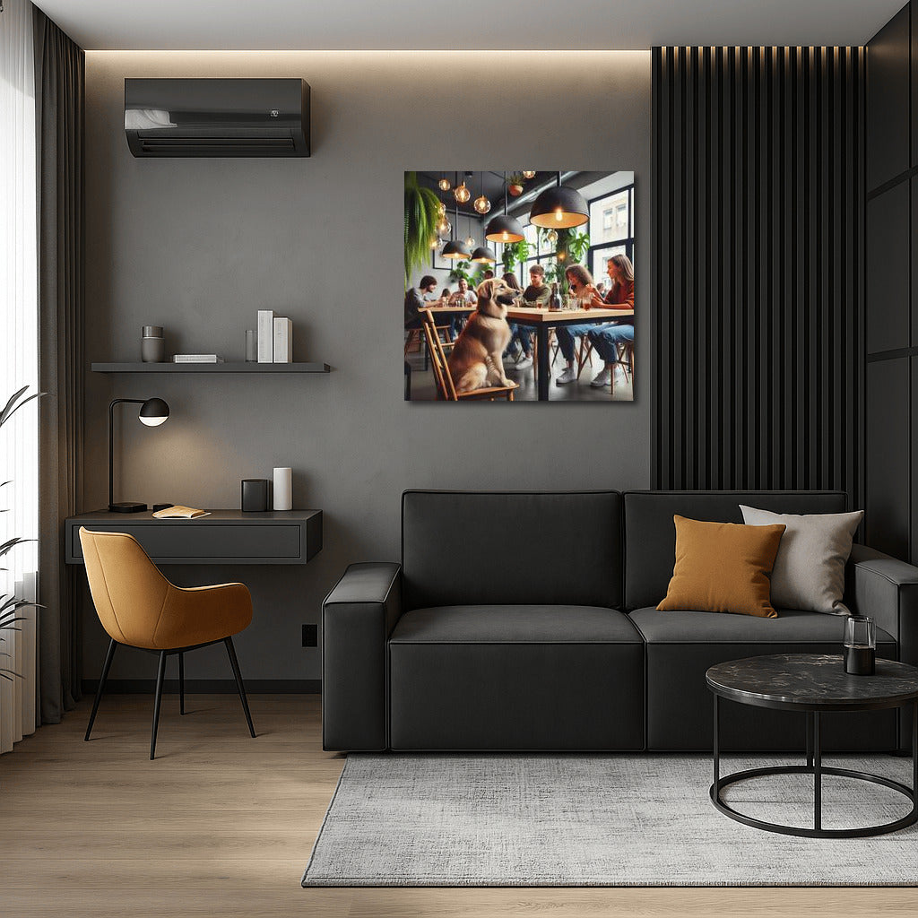 Labrador in a Modern Cafe: Comfort and Style for Your Interior