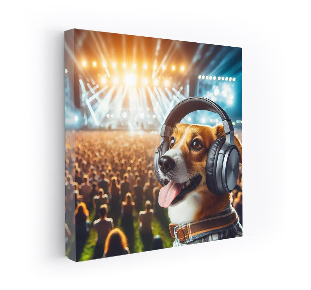 Dog at the Music Festival: Rhythm and Fun in Your Interior