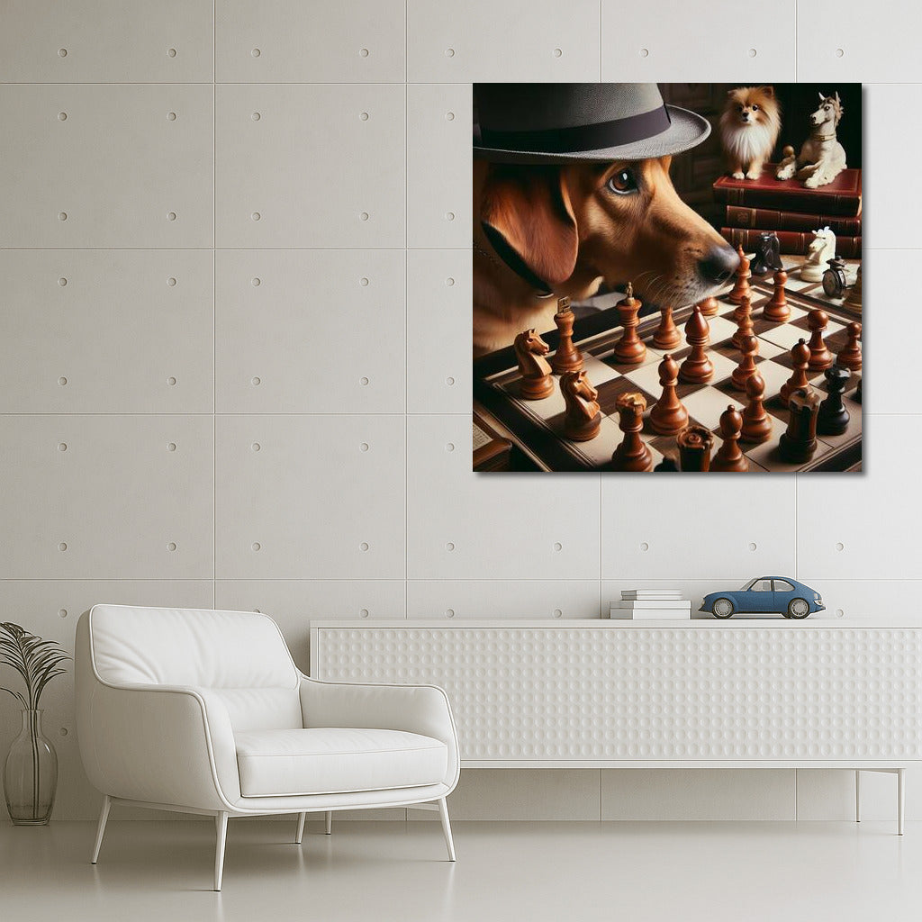 Chess Battle: Dog and Living Pieces