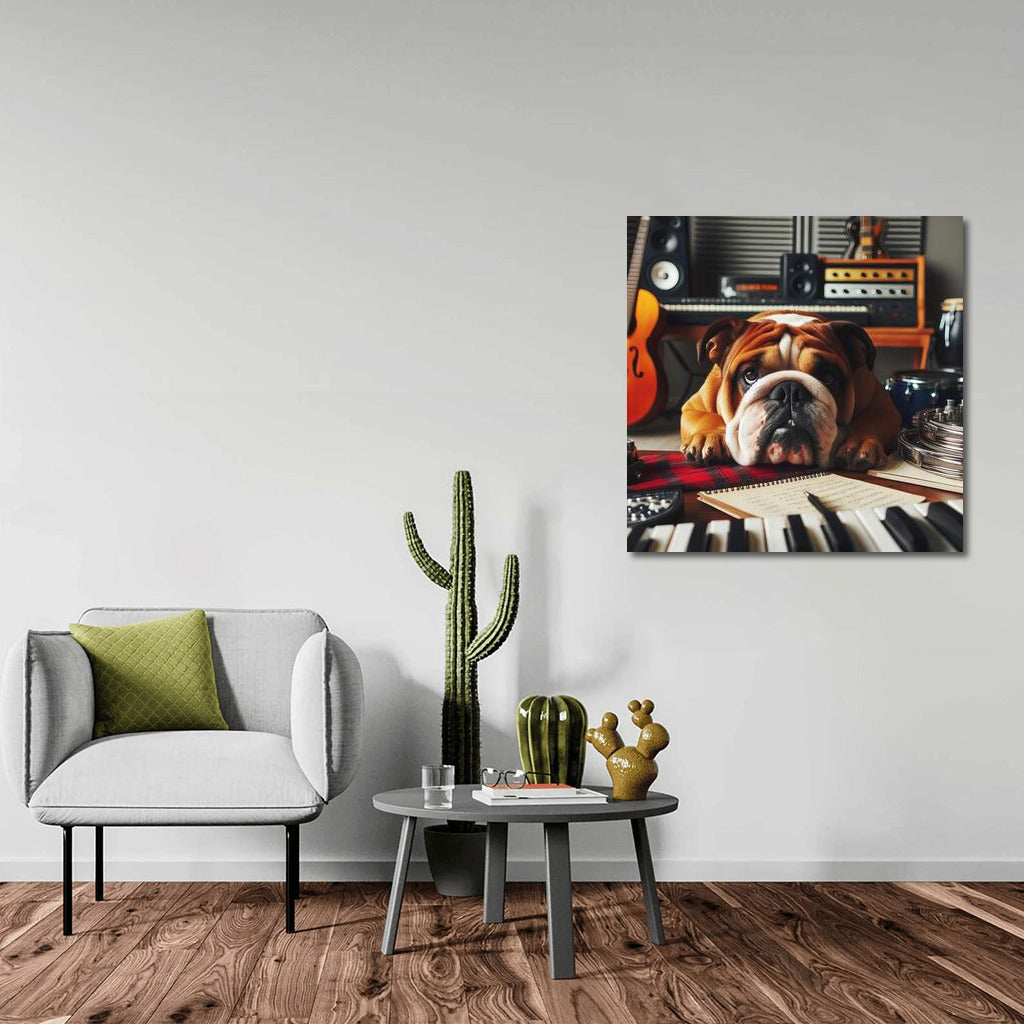 Musical Bulldog: Comfort in the Studio