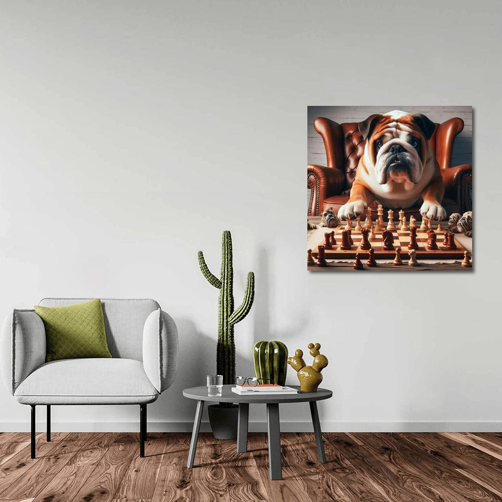 Bulldog Chess Fight: Live Pieces in Action