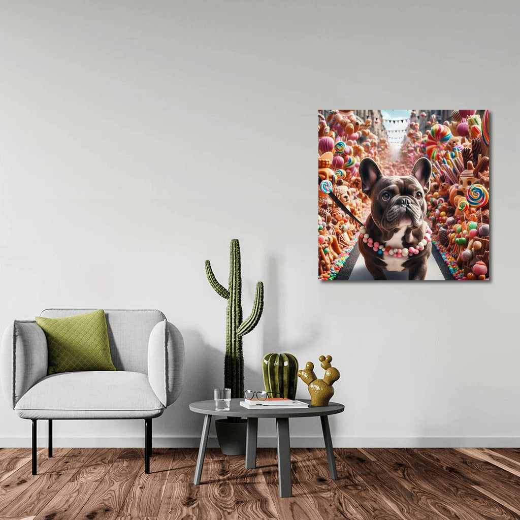 French Bulldog at the Chocolate Candy Parade