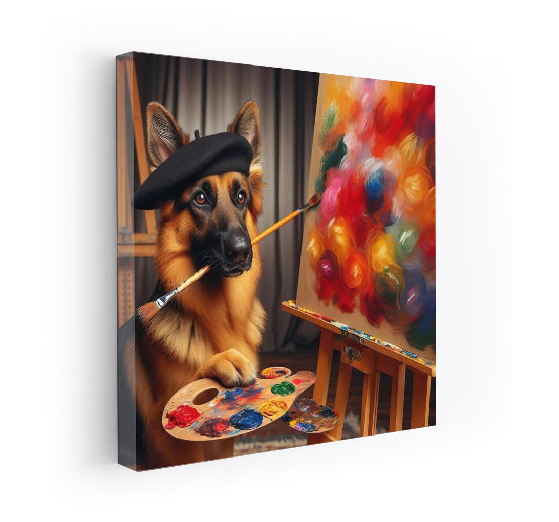 Creative Masterpiece: German Shepherd Artist