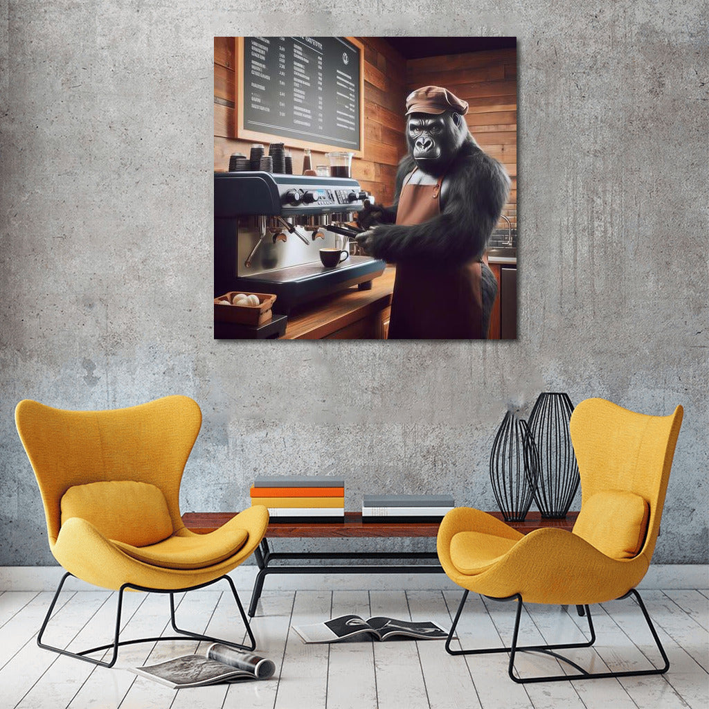 Gorilla Barista: Coffee Gourmet in Action